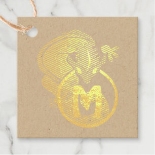 Hammerhead Salamander Monogram Geschenkanhänger