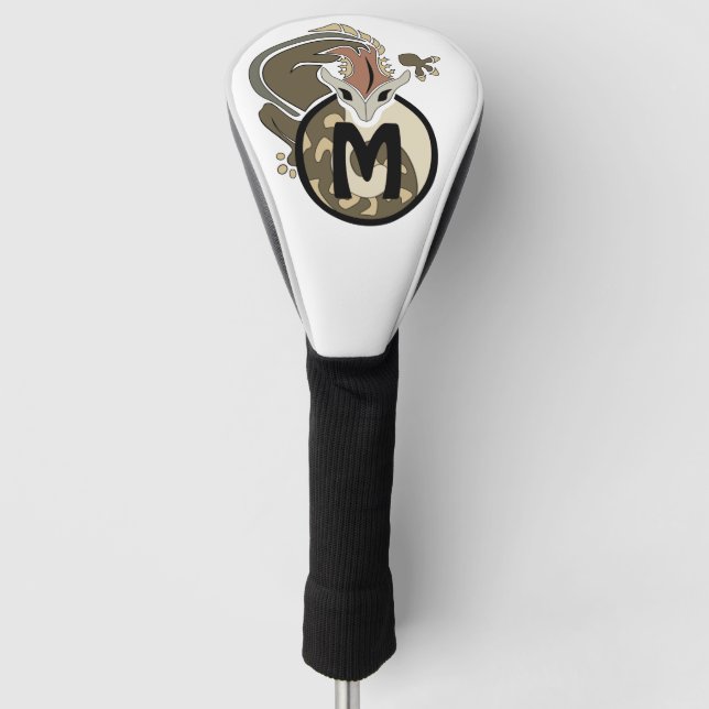 Hammerhead Salamander Monogram Golf Headcover (Vorderseite)