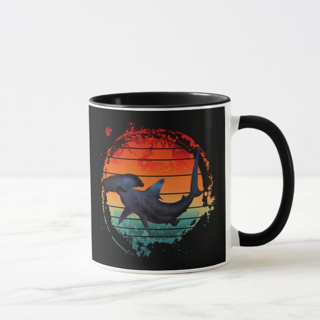 HAMMERHEAD SHARD VINTAG SUNSET TASSE (Rechts)