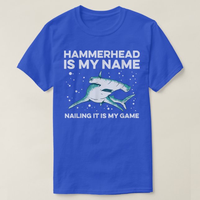 Hammerhead Shark Diving Design For A Hammerhead Sh T-Shirt (Design vorne)