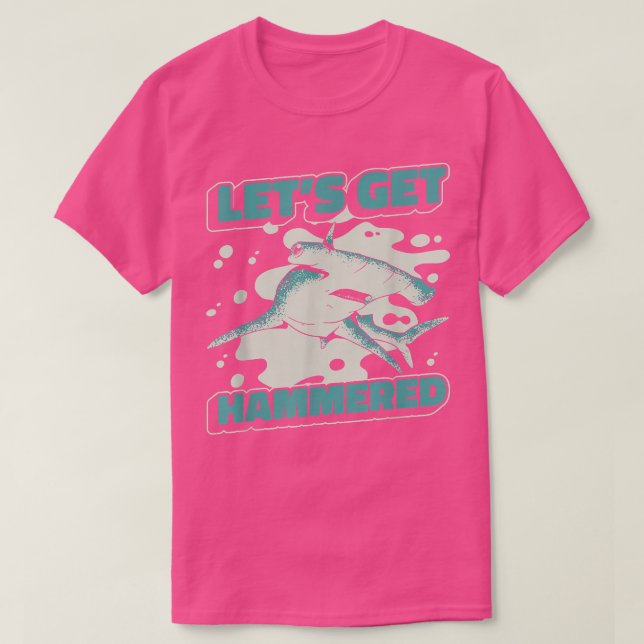 Hammerhead Shark Hammer Fisch371 T-Shirt (Design vorne)