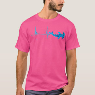 Hammerhead Shark Heartbeat Ekg Pulsefisch T-Shirt