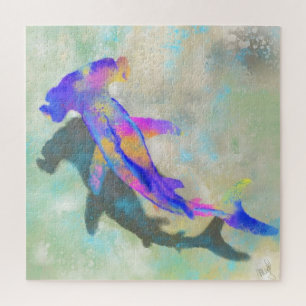 Hammerhead Shark - Migne Wasserfarben Puzzle