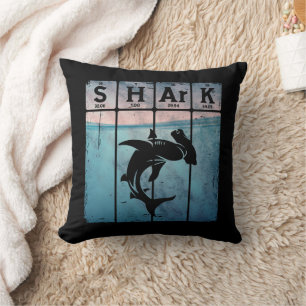 Hammerhead Shark Periodic Table Elements Chemie Kissen