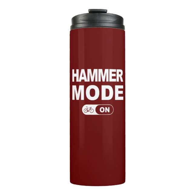 Hammermodus eingeschaltet thermosbecher (Vorderseite)