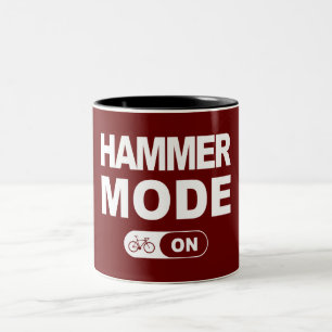 Hammermodus eingeschaltet zweifarbige tasse