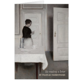 Hammershøi Ida, der einen Buchstaben CC0696-Karte