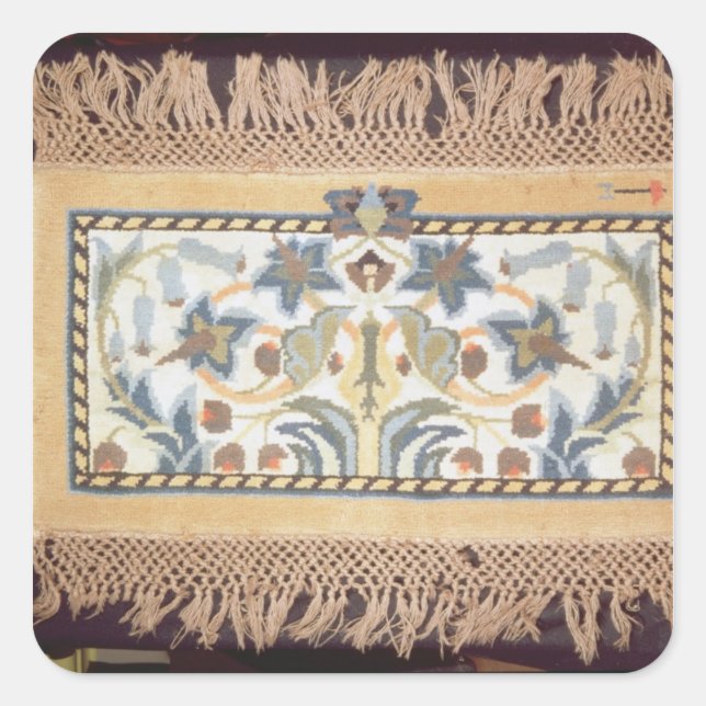 Hammersmith Rug', c.1880 Quadratischer Aufkleber (Vorderseite)