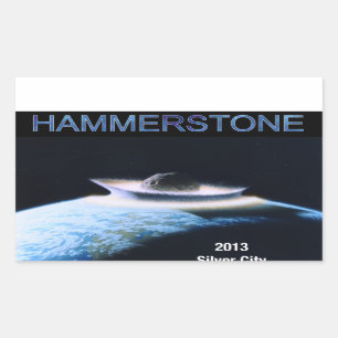 Hammerstone Band-Aufkleber Rechteckiger Aufkleber