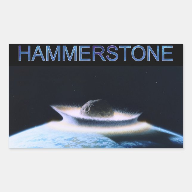 Hammerstone-Bandaufkleber Rechteckiger Aufkleber (Vorderseite)