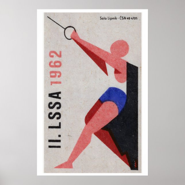 Hammerwerfer - Matchbox-Druck - Tschechisch Poster (Vorne)