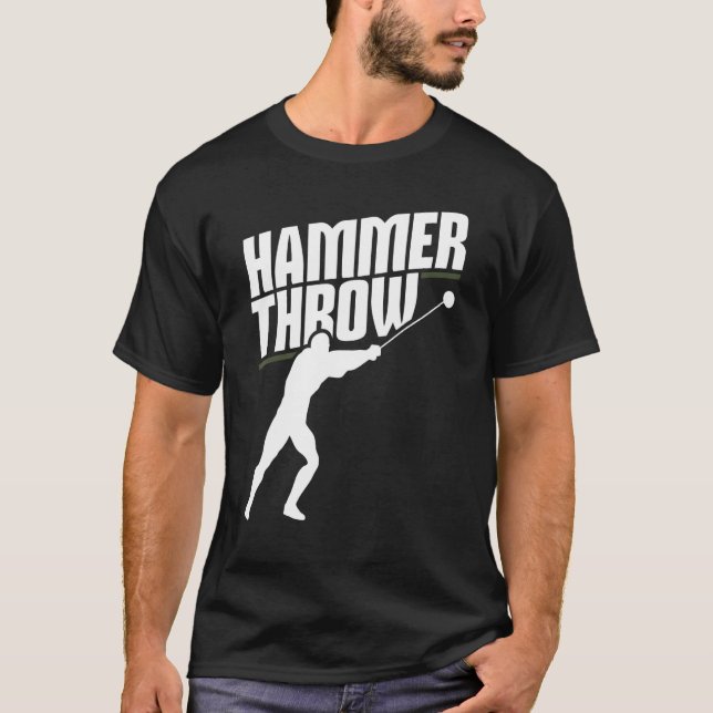 Hammerwirbeldrehturm Leichtathletik T-Shirt (Vorderseite)