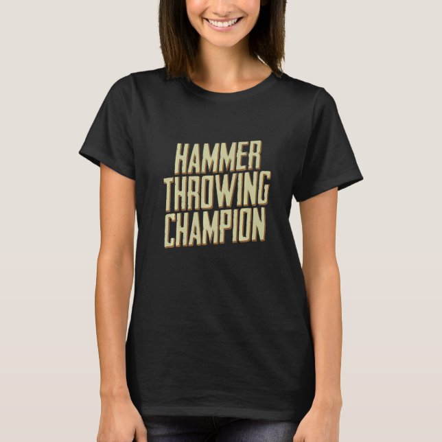 Hammerwirbelfeld für das Auswerfen des Champion-Th T-Shirt (Vorderseite)