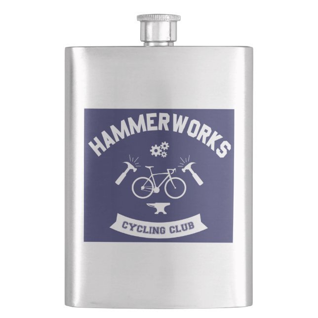 Hammerworks Cycling Club Flachmann (Vorderseite)