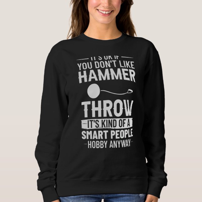Hammerwurfbahn und Feldballenzubehör Sweatshirt (Vorderseite)