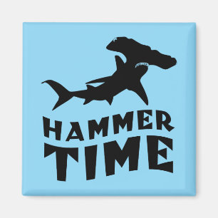 Hammerzeit Design für Hammerhead Shark Liebhaber Magnet