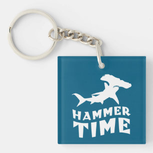 Hammerzeit Design für Hammerhead Shark Liebhaber Schlüsselanhänger