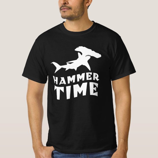Hammerzeit | Design für Hammerhead Shark Liebhaber T-Shirt (Vorderseite)