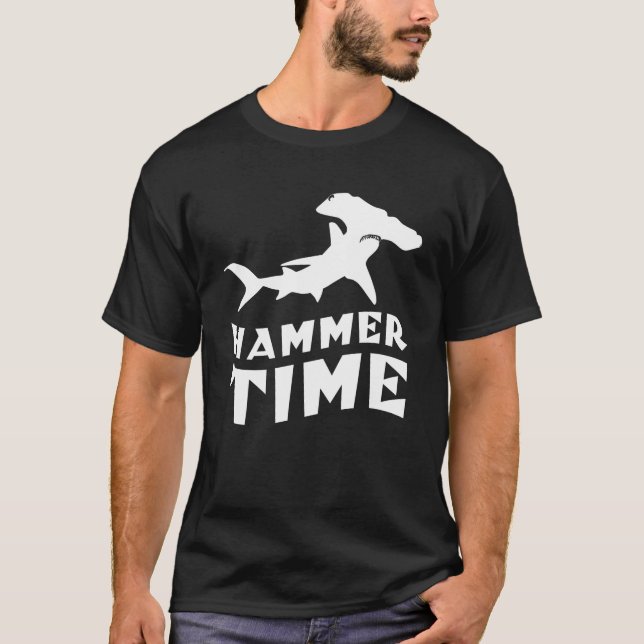 Hammerzeit | Design für Hammerhead Shark Liebhaber T-Shirt (Vorderseite)