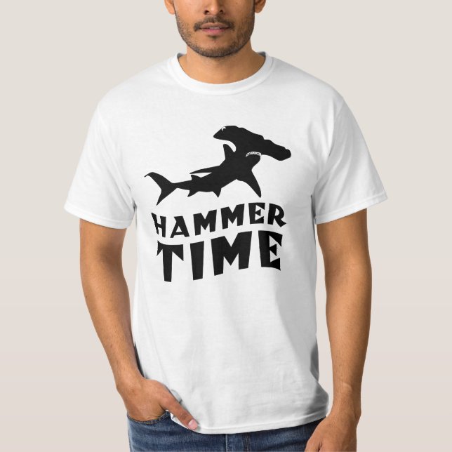 Hammerzeit | Design für Hammerhead Shark Liebhaber T-Shirt (Vorderseite)