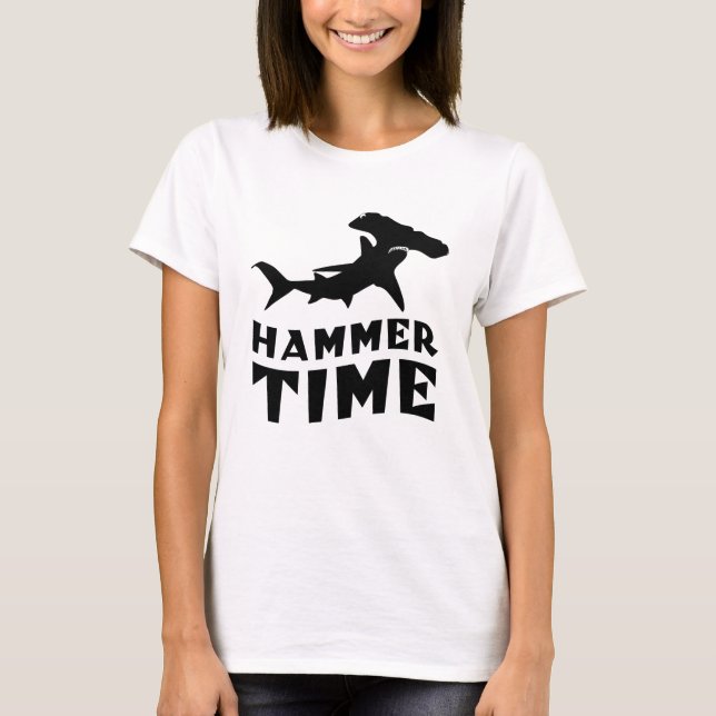 Hammerzeit | Design für Hammerhead Shark Liebhaber T-Shirt (Vorderseite)