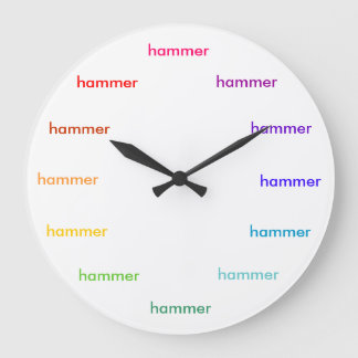 Hammerzeit Große Wanduhr