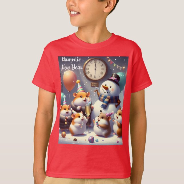 Hammie New Year T - Shirt (Vorderseite)