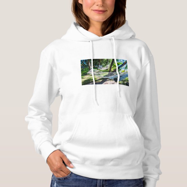 Hammock am Strand, Fiji Hoodie (Vorderseite)