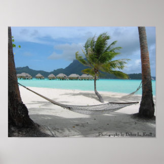 Hammock auf Bora Bora Poster