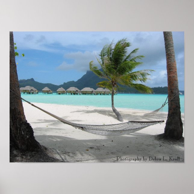 Hammock auf Bora Bora Poster (Vorne)