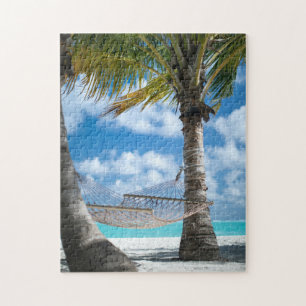 Hammock Coconut Trees Summer Holiday Foto Puzzle