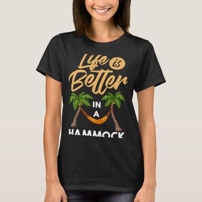 Hammock-Gurtband Camping T-Shirt (Vorderseite)