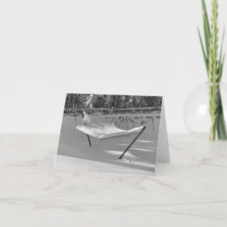 Hammock in the Snow Notecards Karte