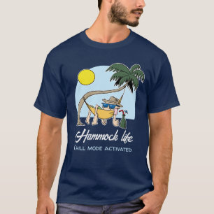 Hammock Life Chill Mode aktiviert lustigen Cartoon T-Shirt