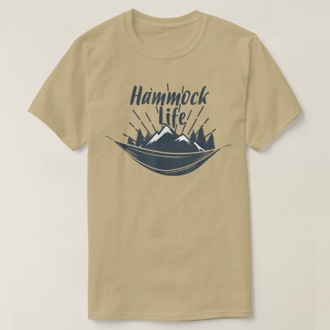 Hammock    LifeHammock T-Shirt für Wanderer & Camp (Design vorne)
