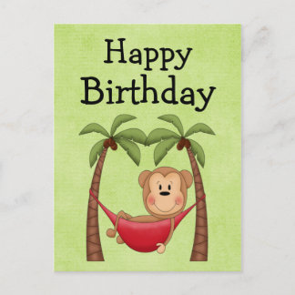 Hammock Monkey zum Geburtstag Einladung