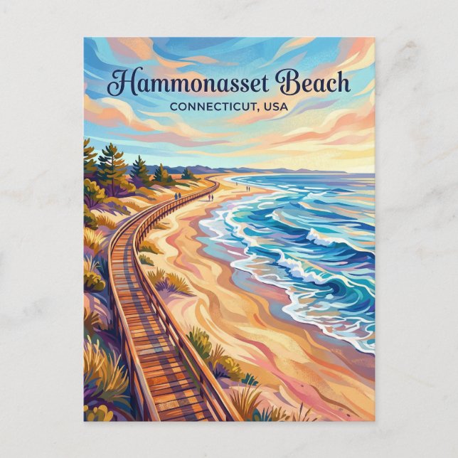 Hammonasset Beach State Park Connecticut Postkarte (Vorderseite)