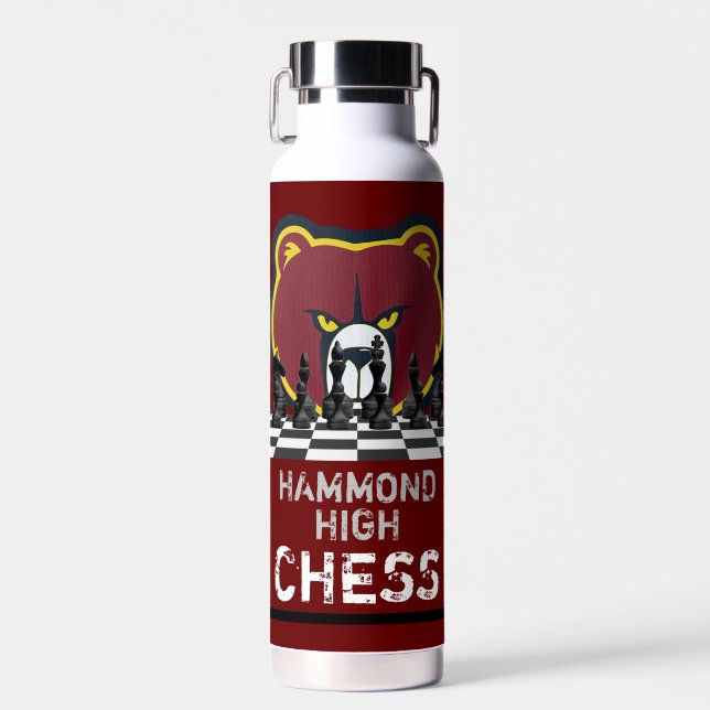HAMMOND HIGH CHESS Wasserflasche Trinkflasche (Vorne)