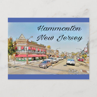 Hammonton New Jersey Vintage Look Postcard Postkarte