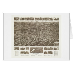 Hammonton, NJ panoramische Karte - 1926