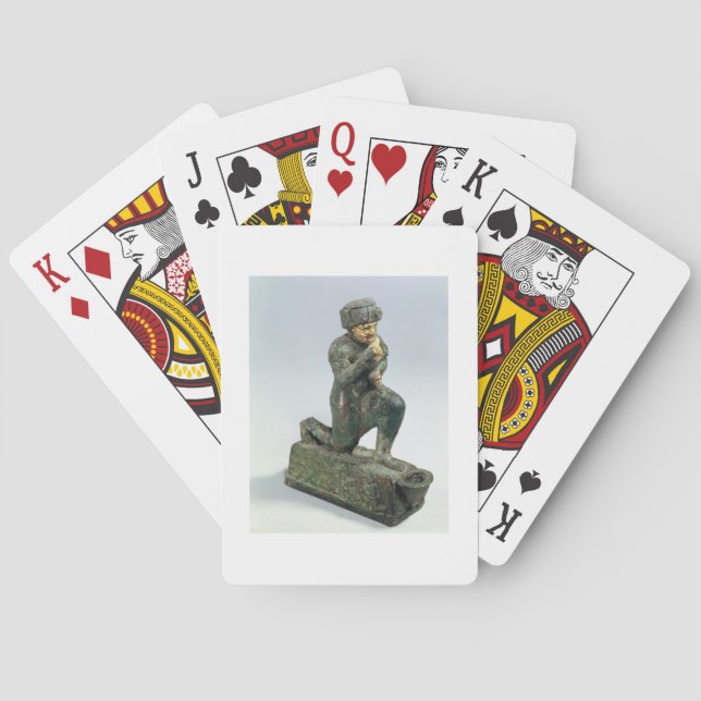 Hammurabi, König von Babylon, betend vor einem Spielkarten (Rückseite)