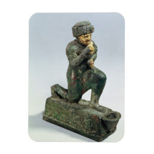 Hammurabi, König von Babylon, betet vor einem Heil Magnet