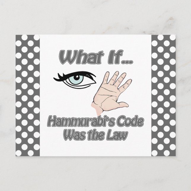 Hammurabis Code Postkarte (Vorderseite)