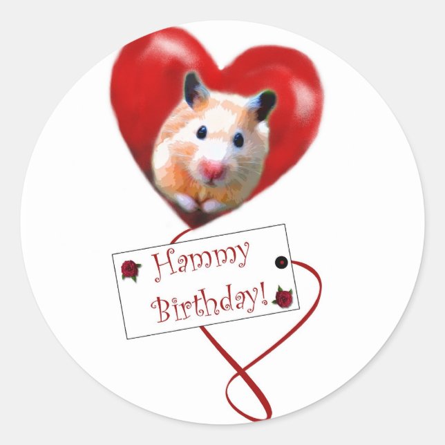 Hammy Birthday Stickers (Vorderseite)