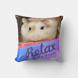 Hammyville - Geo Design des Niedlichen Hamsters Kissen