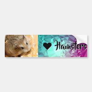 Hammyville - I Liebe Hamster Autoaufkleber