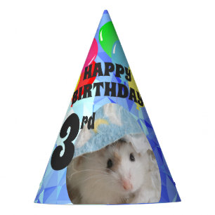 Hammyville - Niedlich Hamster Blue Gemis Partyhütchen