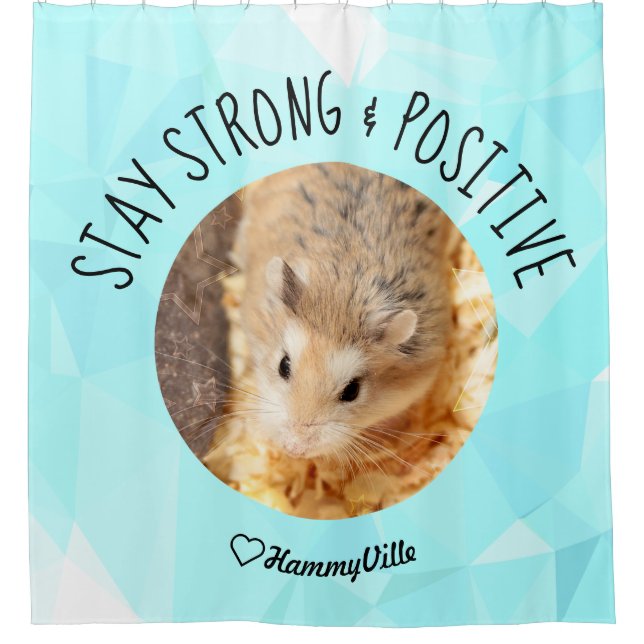 HammyVille - Niedlich Hamster Fresh & Squeeky Clea Duschvorhang (Vorderseite)