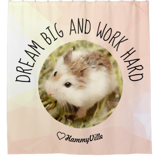 HammyVille - Niedlich Hamster Fresh & Squeeky Clea Duschvorhang (Vorderseite)