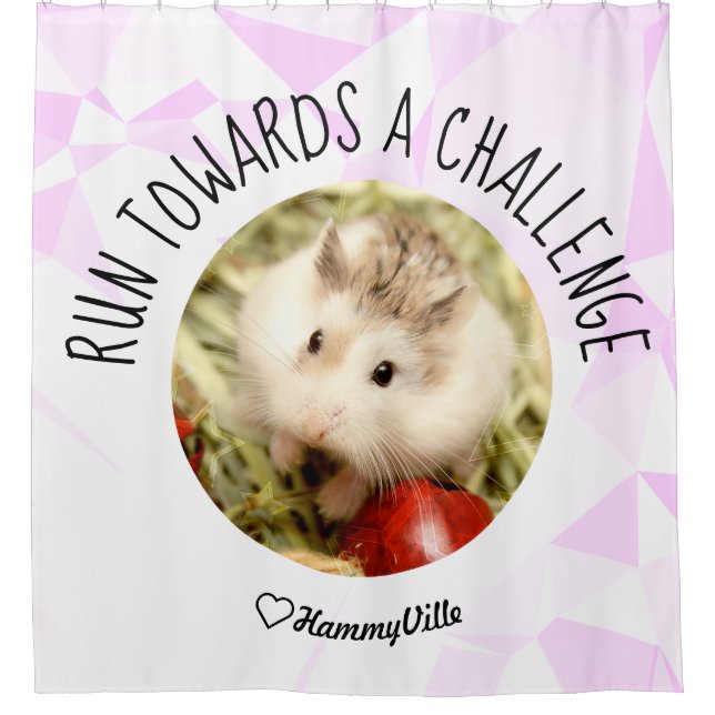 HammyVille - Niedlich Hamster Fresh & Squeeky Clea Duschvorhang (Vorderseite)